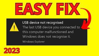 USB Device not recognized Error in Windows 1110 How to fix a Unrecognized USB Flash Drive Easily