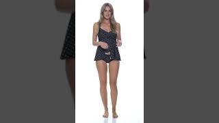 ClubSwim Glamour Polka Dot Twist Underwire Flyaway Tankini Top  SwimOutlet.com