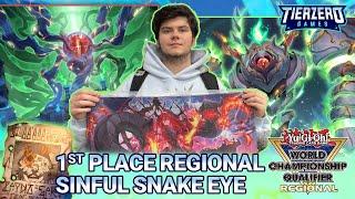 Sinful Spoils Snake-Eye NO JET  FIRST PLACE Hull WCQ Regional  Jamie Hunter  Yu-Gi-Oh