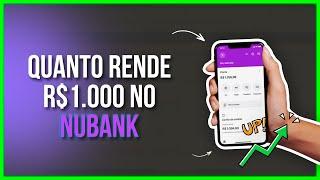 Excel Quanto rende R$ 1000 no NuBank feito no Excel