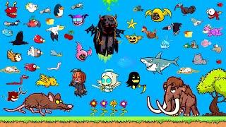 All Animals Evolution in EvoWorld.io FlyOrDie.io New