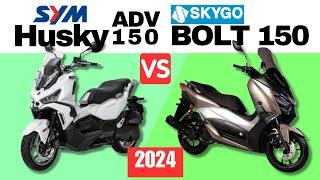 SYM Husky ADV 150 vs Skygo Bolt 150  Side by Side Comparison  Specs and Price  2024