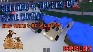 Selling 4 trucks of BLUE wood How much do we get? Roblox