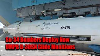 Su-34 Bombers Deploy New UMPB D-30SN Glide Munitions