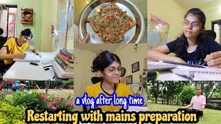 A Vlog after long time  Started preparing for Mains   UPSC Preparation Vlog  UPSC Study  Vlog
