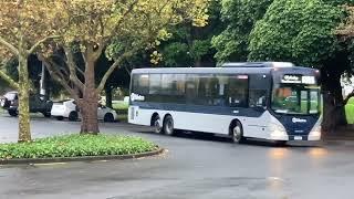 RBS Rail Bus Southern Line to Otahuhu from Papakura at Homai. NZ Auckland 20.04.2024