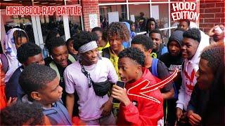 HIGHSCHOOL FREESTYLE RAP BATTLE   HOOD EDITION  Principle Hopped On Beat