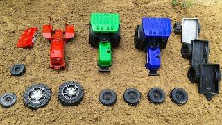 mini tractor Ford tractor aur Johan dheere Tractor ke body parts fix kiye  Krishna toy