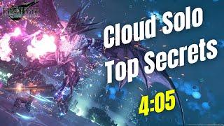 Cloud Solo Top Secrets in 4 mins No Healing  Final Fantasy VII Remake
