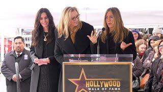 Jennifer Aniston and Lisa Kudrow speech at Courteney Coxs Hollywood Walk of Fame Star ceremony