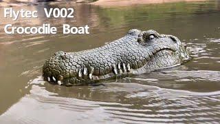 Flytec V002 Remote Control Crocodile Boat Prank Scares People 