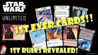 1st EVER Cards & Rules Revealed for Star Wars Unlimited HUGE Update Brand New TCG