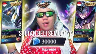 SULTAN BELI SEMUA SKIN LEGENDS SEKALIGUS?? TOTAL? 30.000 DIAMOND - Mobile Legends Indonesia #42