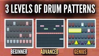 3 Levels Of Drum Patterns How To Make PRO Drum Patterns