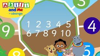 Count to 10 with Me  Numbers & Shapes with Akili and Me  African Educational Cartoons