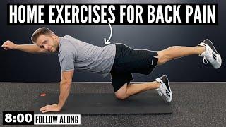 8-Minute Home Exercise Routine For Back Pain - FOLLOW ALONG