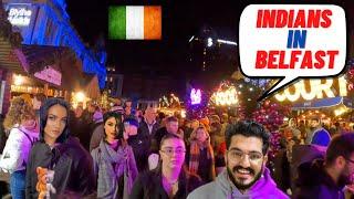Belfast City Tour Travel Hindi Vlog 2023  Opportunities in Belfast vs Dublin Ireland  Northern Irl