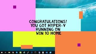 Hyper V on Win10 & Windows 11 Home