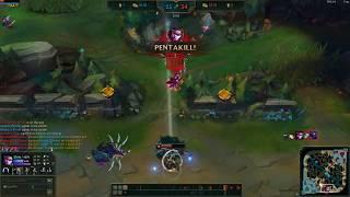 Pentakill Vayne S9 patch 9.20 EUW Normal draft Gold elo