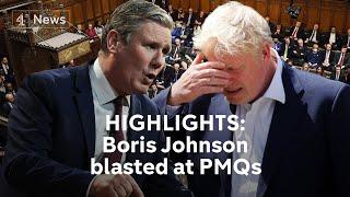 The best of Boris Johnson’s tough PMQs following senior resignations