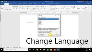 How to change language on Microsoft Word 2021