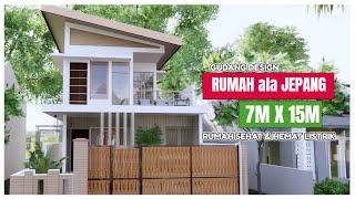 Tanah 100 meter bisa bikin Rumah Ala jepang 2 lantai  - 4 Kamar tidur- GD kasih Bonus Balkon  Deh