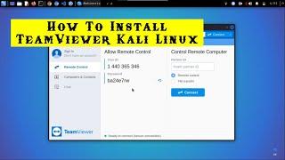 Installing TeamViewer on Kali Linux