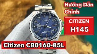 Hướng dẫn chỉnh đồng hồ Citizen H145 trên chiếc Citizen CB0160-85L - Đồng Hồ Quang Lâm