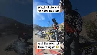 Fun Friday video. He hates this ride #dirtbike #fail #funny #love #fyp #foryou #honda #suzuki #viral