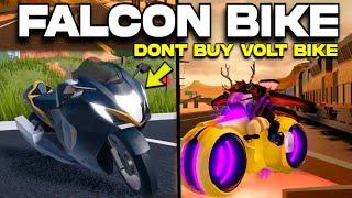 The Falcon Bike IS THE BEST GRINDING VEHICLE Roblox Jailbreak