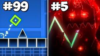 100 HARDEST Things EVER Done in Geometry Dash