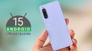 Sony Xperia 10 V Android 15 Update