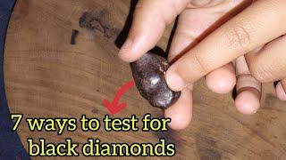 How to test black diamond carbonado meteorite stone at home  7 simple methods