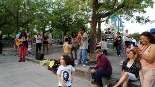 Fantastic performance by a street band Montreal Old Port 2019_2