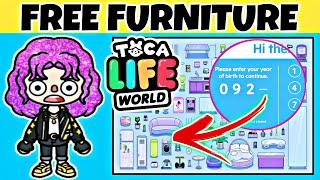 *FREE FURNITURE* Toca Life World   Toca Boca Story  Toca Life Hacks  toca boca secret code