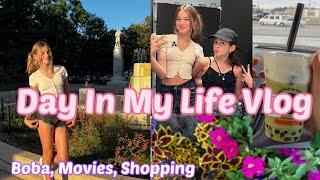 Day In My Life Vlog Boba Shopping Nails Movie