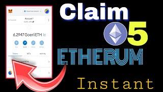 How to Claim 5 etherum in metamask  goerli testnet faucet  layerzero testnet bridge  claim faucet