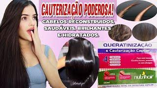 CAUTERIZAÇÃO CAPILAR 4 PASSOSRESULTADO INCRÍVEL#Cauterização​#superbrilho​ #hidrataçãocapilar​#hair