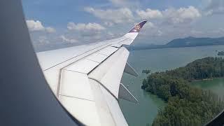 Thaiairways A350-900 TG926 Approach and Landing Phuket intl airport 16 MAR 2022