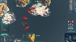 WoWs - how to kill three ships with two squads of torp planes