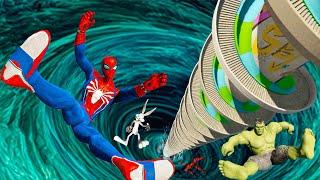 Spiderman on the tallest water slide tower GTA 5 Ep.131 #waterslide #ragdoll #spiderman