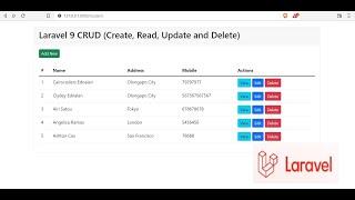 Laravel 9 CRUD Create Read Update and Delete