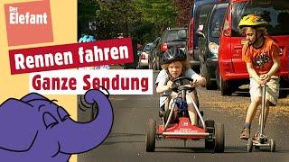 Straßenrennen mit Fahrrädern Go-Kart und Kickboards  Der Elefant  WDR