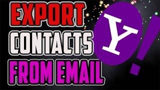 How To Get And Export All Yahoo Contacts 2017