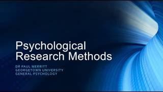 Psychological Research Methods