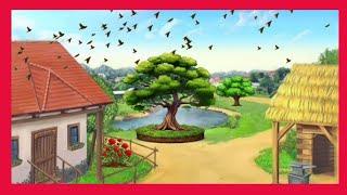 Cartoon background video no copyright  animated background  animated cartoon village background