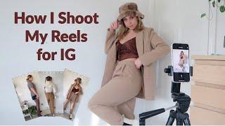 How I Film My Reels For Instagram Easy from start to finish