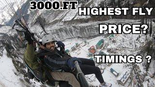 Highest fly Paragliding in Solang Valley Manali  Cost and experience  Go pro cost ?  #vlog26 