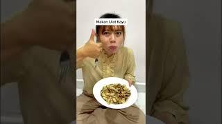 Makan ulat kayau Part 2  Rasanya seperti udang dan kuning telur #shorts #makananenak