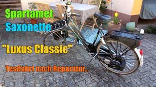 Spartamet Saxonette Luxus Classic Hand- und E-Starter ► Testfahrt nach Reparatur